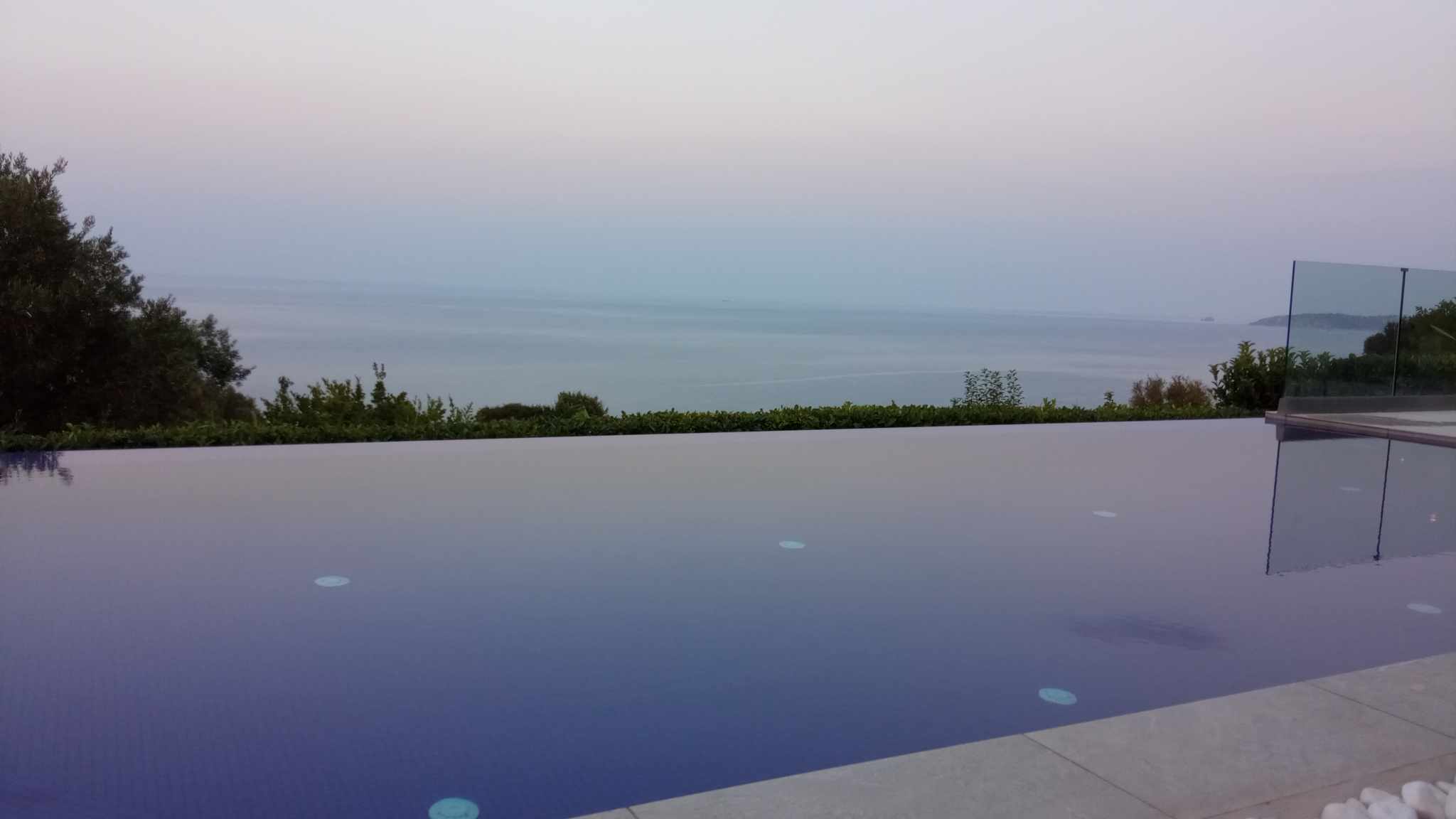 pool and sea